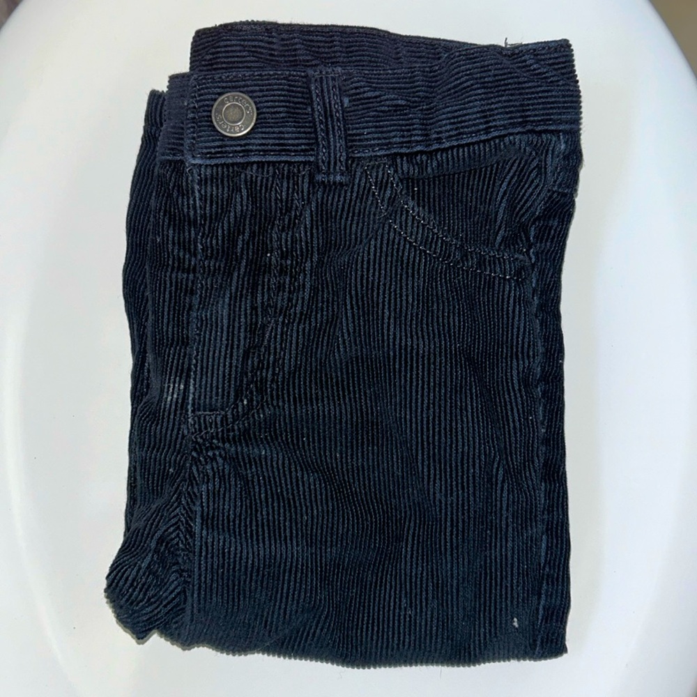 Black corduroy pants